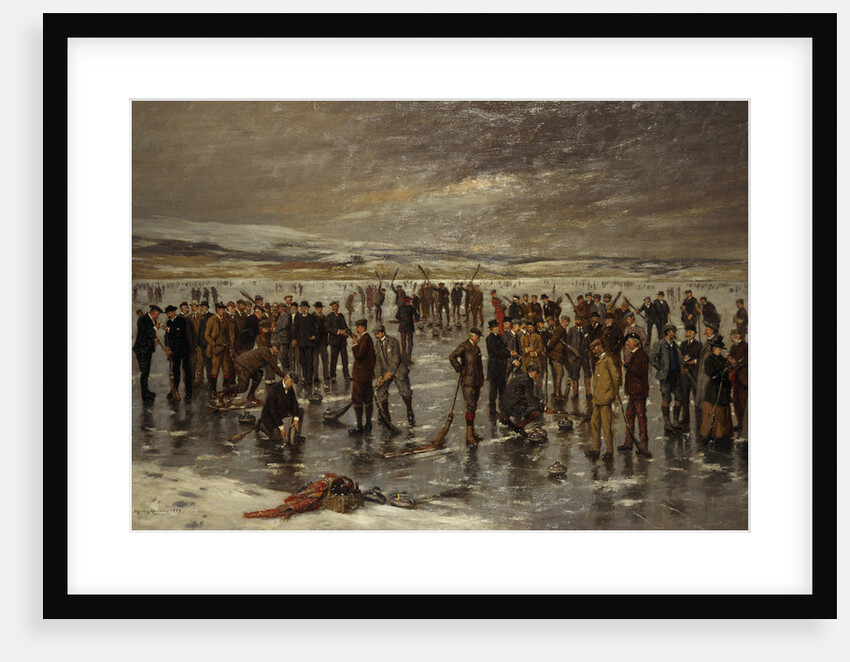Curling at Carsebreck by Charles Martin Hardie
